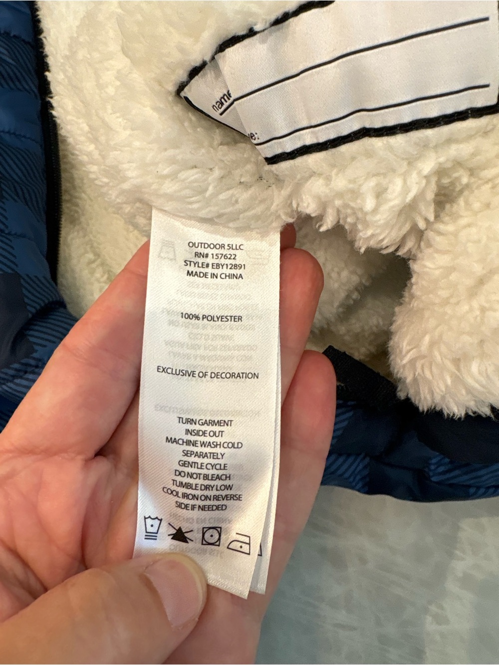 Eddie Bauer Blue Plaid Snowsuit - Picture 8 of 8